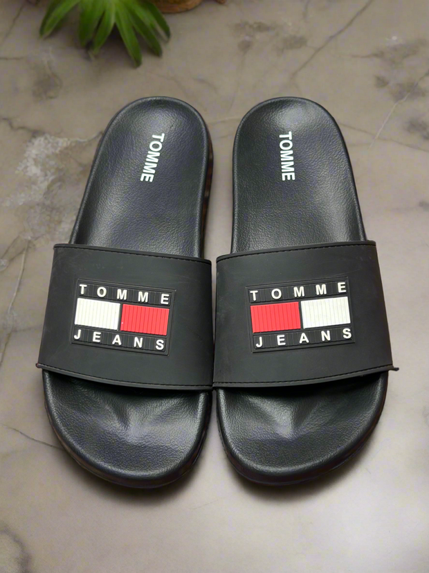 Tomme Jeans Black Slipper’s