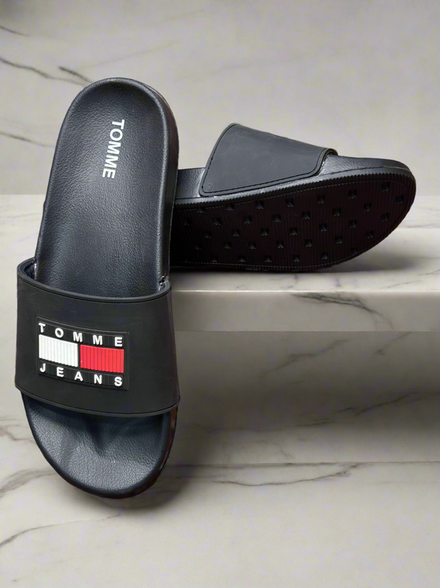 Tomme Jeans Black Slipper’s