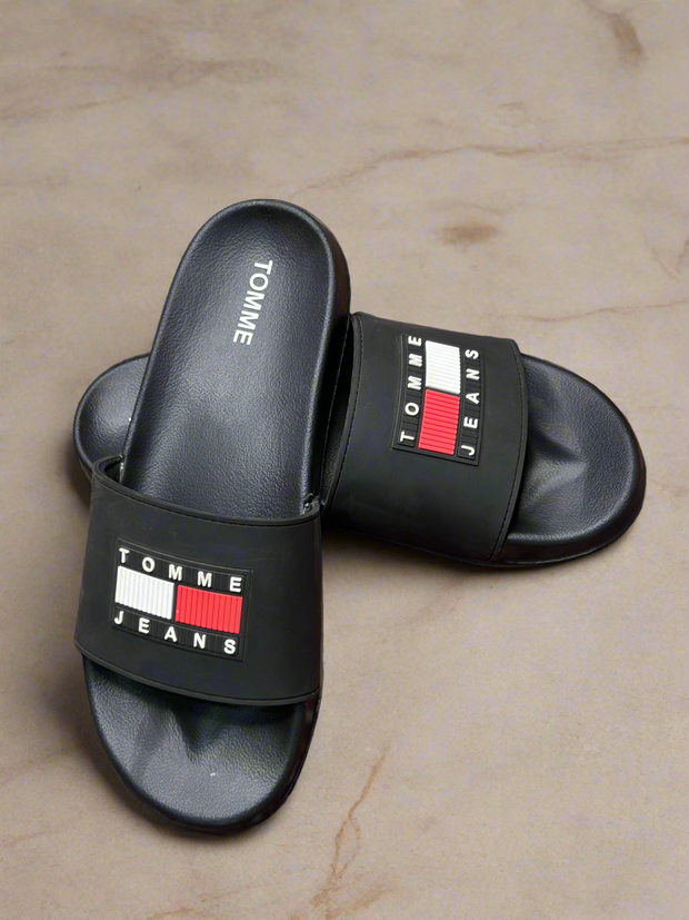 Tomme Jeans Black Slipper’s
